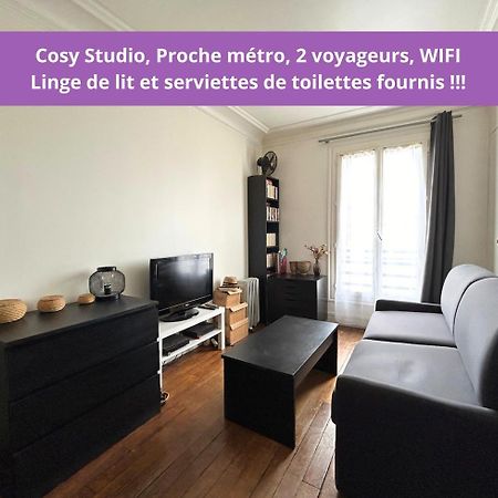 Cosy Studio - Proche Metro - 2 Voyageurs Apartment Levallois-Perret Bagian luar foto